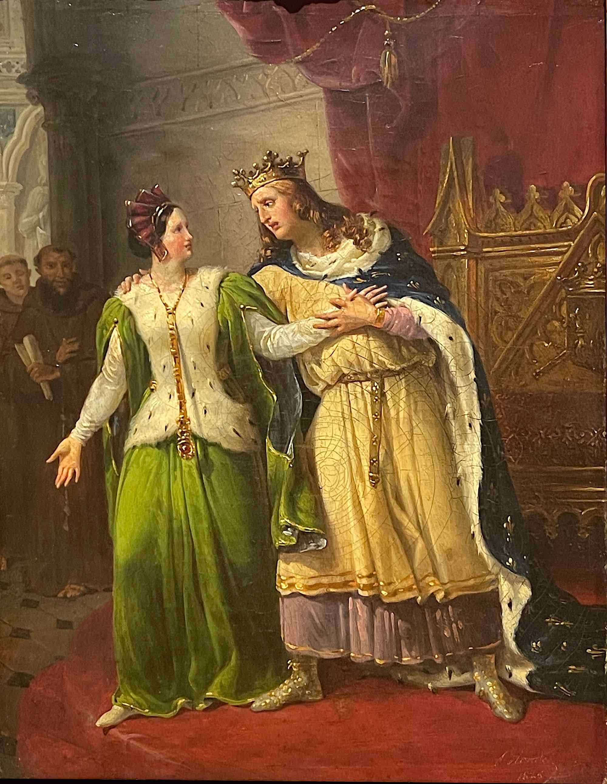 Philippe Auguste et Agnès de Méranie - Merry-Joseph Blondel