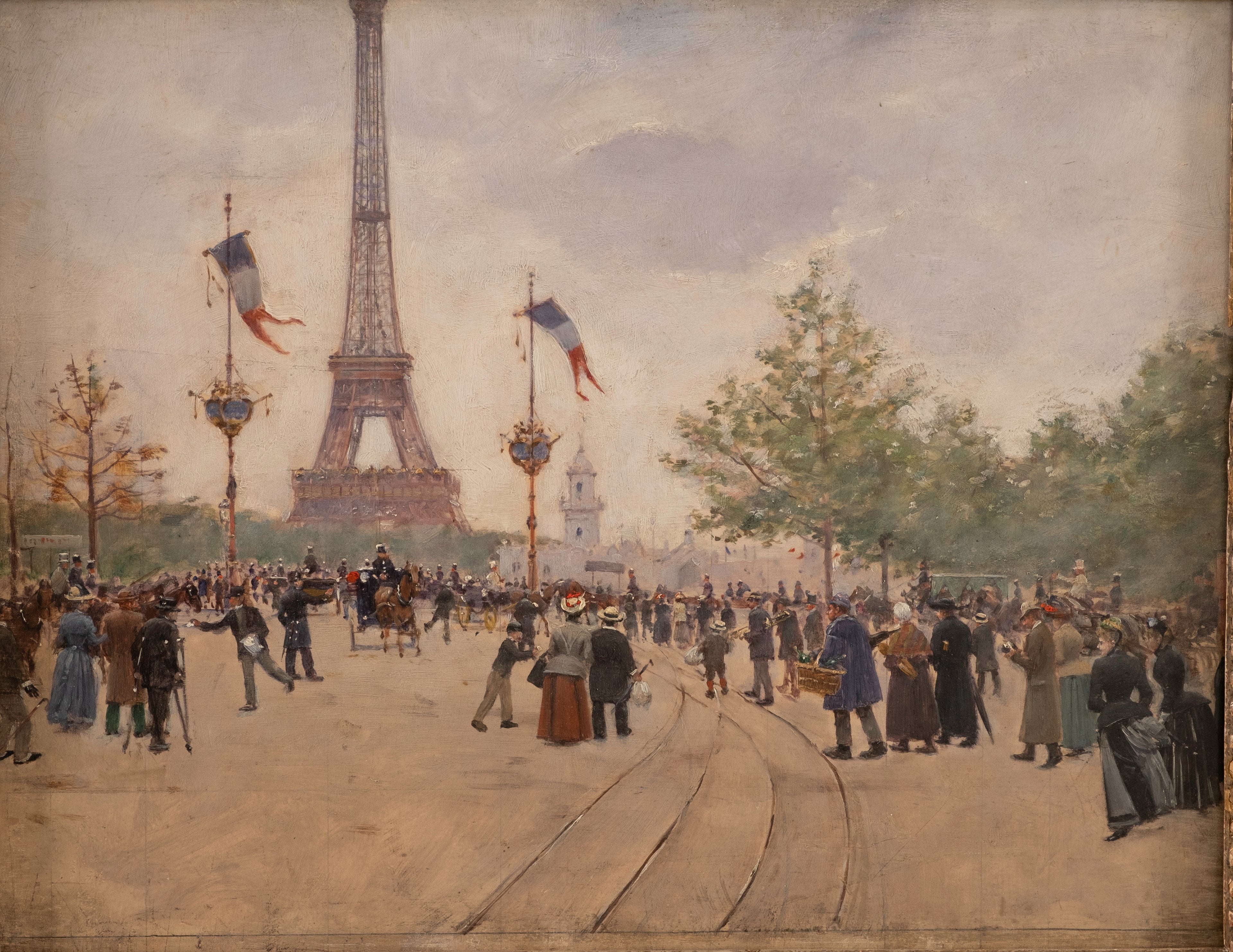 Entrée de l'exposition universelle de 1889 - Jean Béraud