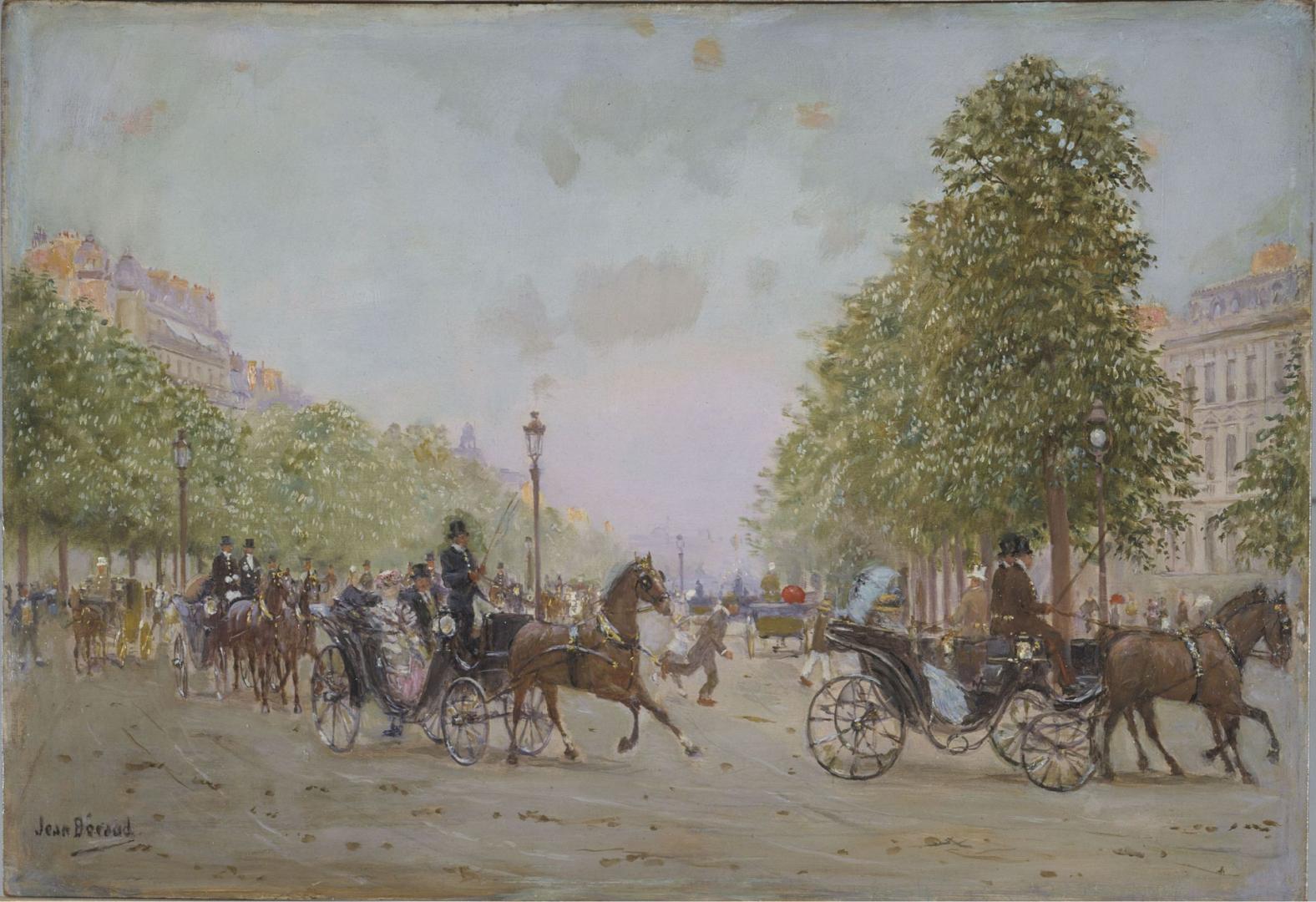 La promenade aux Champs-Elysées - Jean Béraud