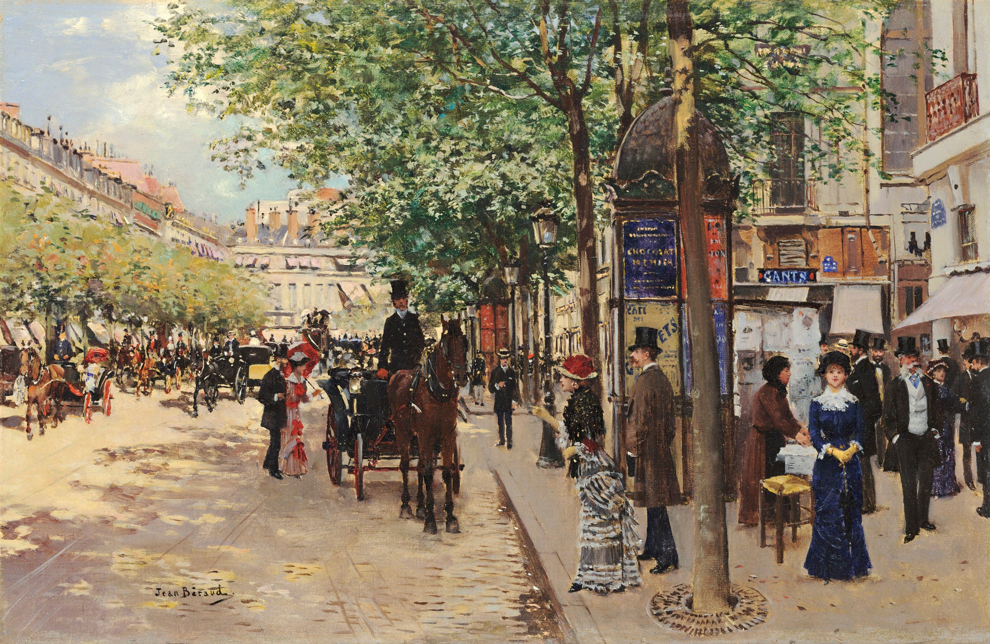 Scène de rue parisienne - Jean Béraud