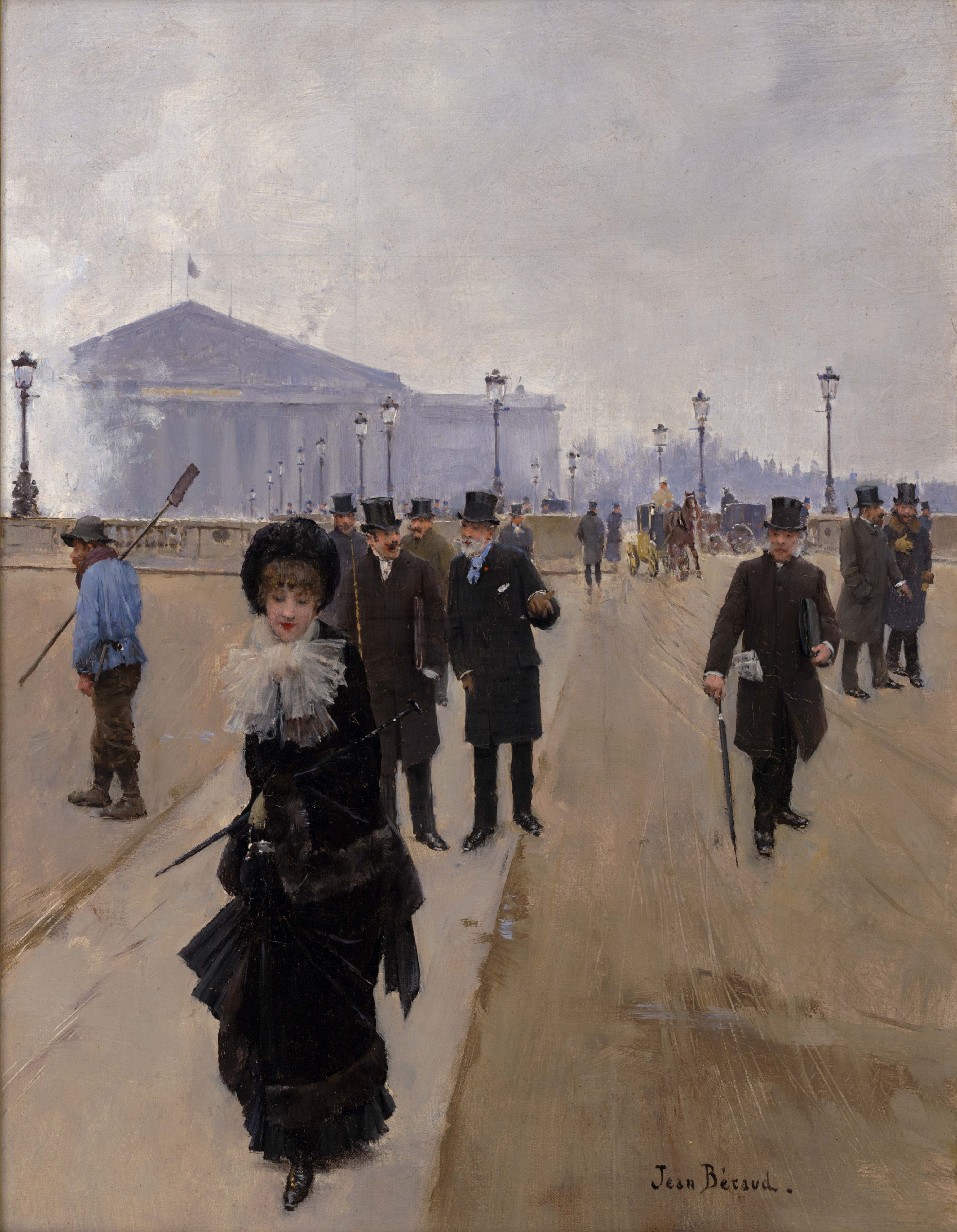 Scène depuis la place de la Concorde - Jean Béraud