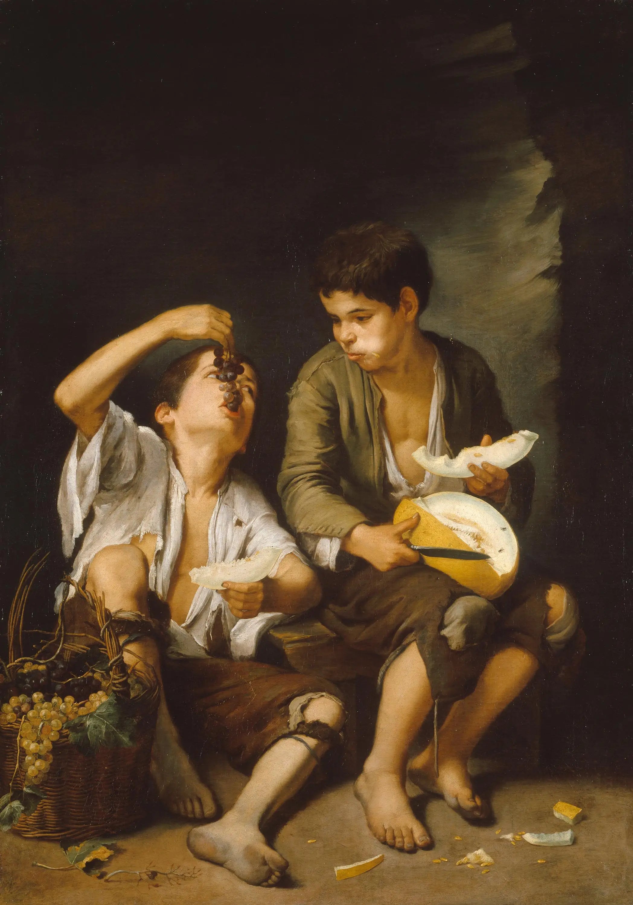Les Mangeurs de melon et de raisin - Bartolomé Esteban Murillo - Alpha Reproduction