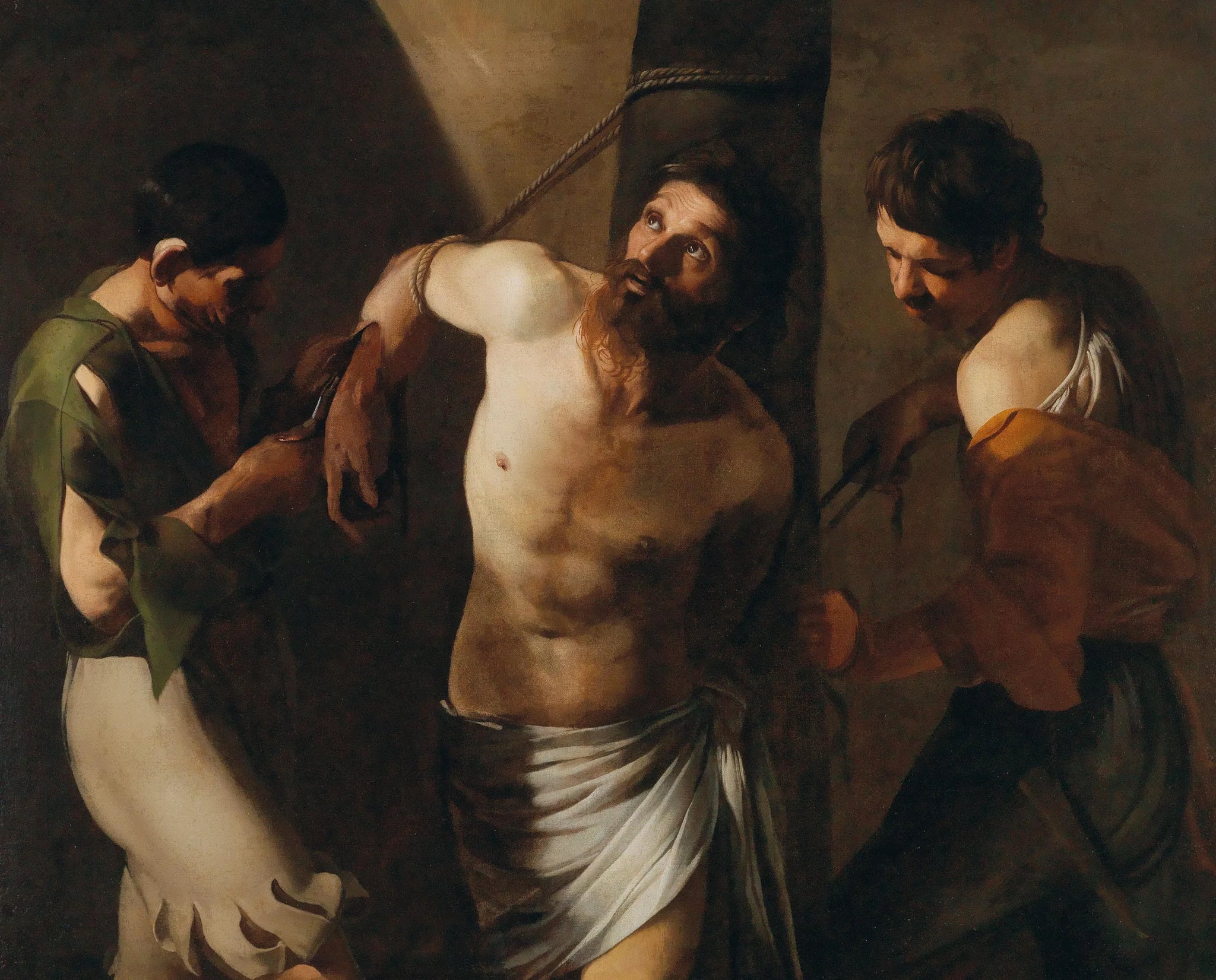 Le martyre de saint Barthélemy - Bartolomeo Manfredi image 1 tableau peint à l’huile sur toile