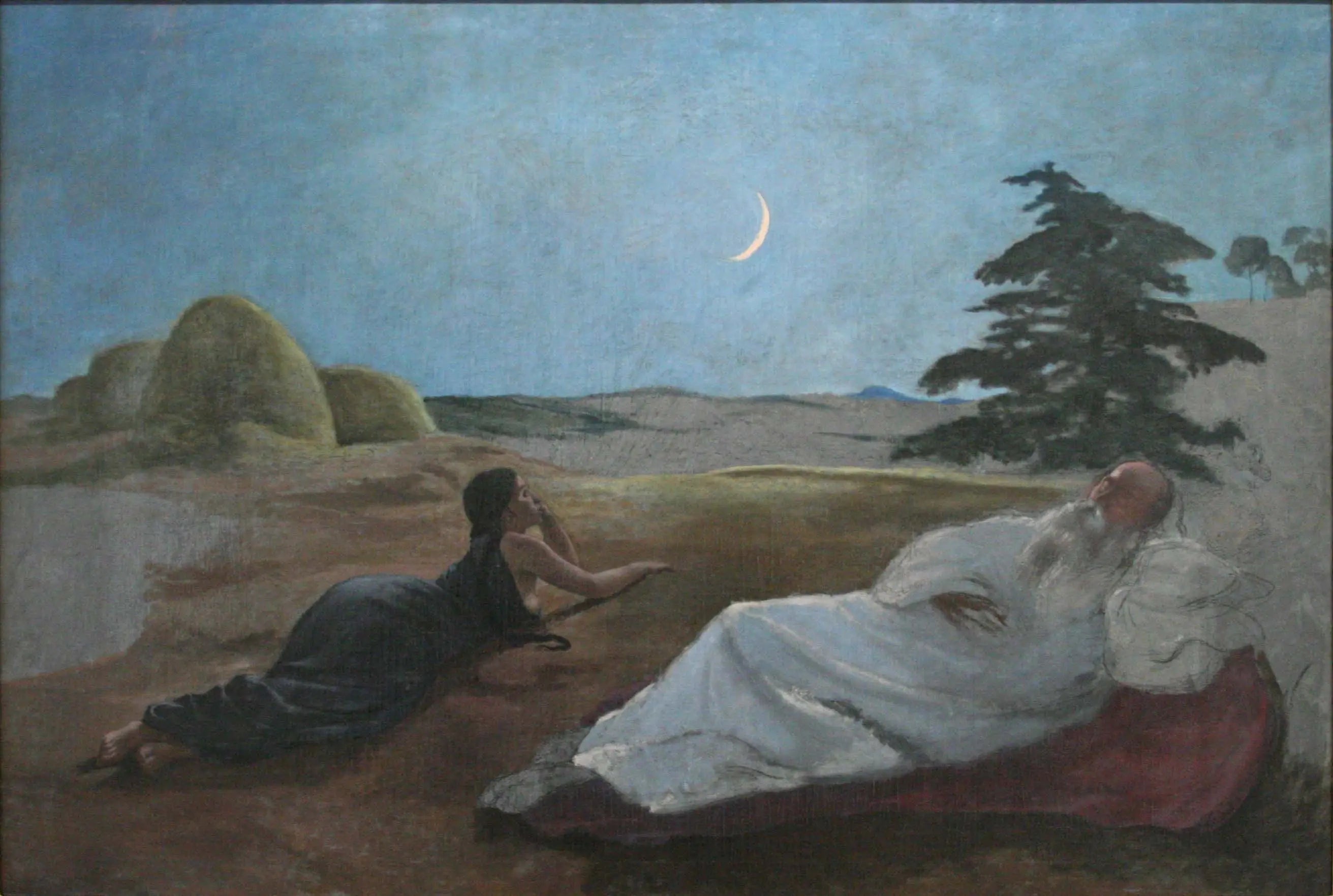 Reproduction du tableau « Ruth et Booz - Frédéric Bazille » par Alpha Reproduction en peinture à l’huile