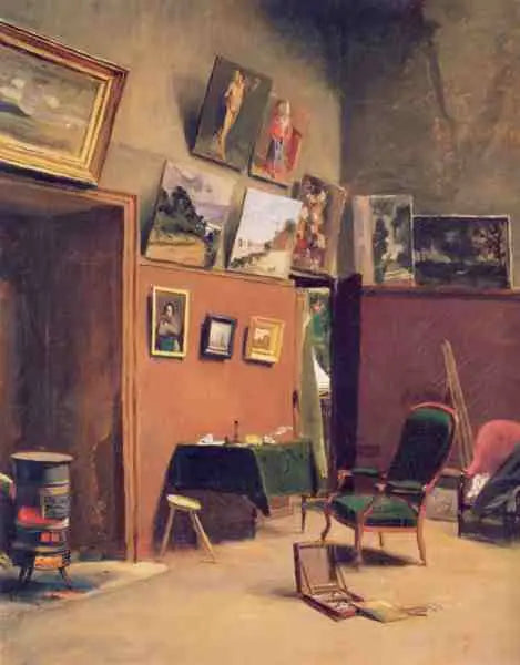 Reproduction du tableau « Atelier de la rue Furstenberg - Frédéric Bazille » par Alpha Reproduction en peinture à l’huile