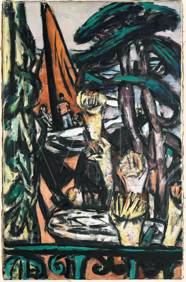 Cap Martin with Yellow Flowers (1944) - Max Beckmann