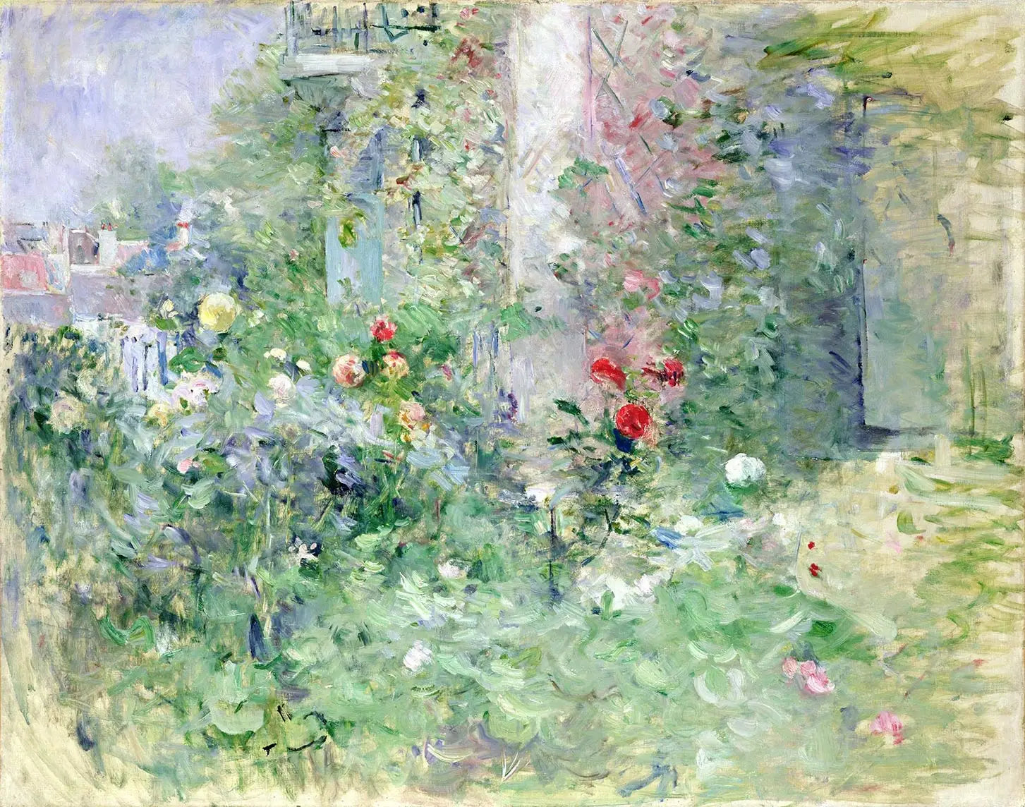 Reproduction du tableau « Le jardin à Bougival - Berthe Morisot » par Alpha Reproduction en peinture à l’huile