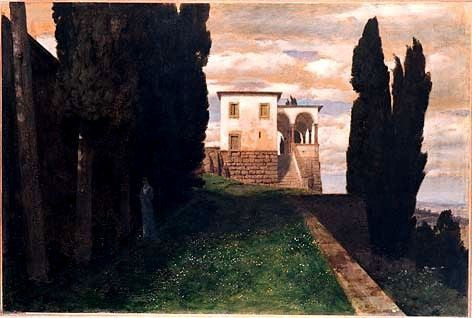 Villa italienne en automne - Arnold Böcklin