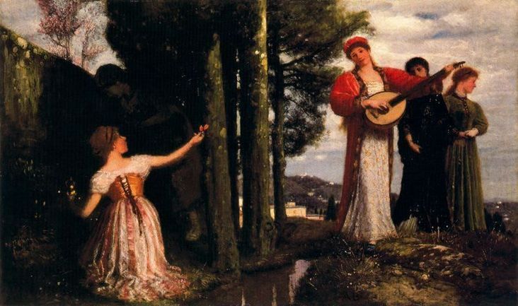 Vois ! Tout droit aux plaines - Arnold Böcklin
