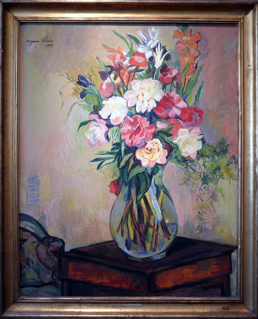Bouquet de roses, iris et glaïeuls - Suzanne Valadon