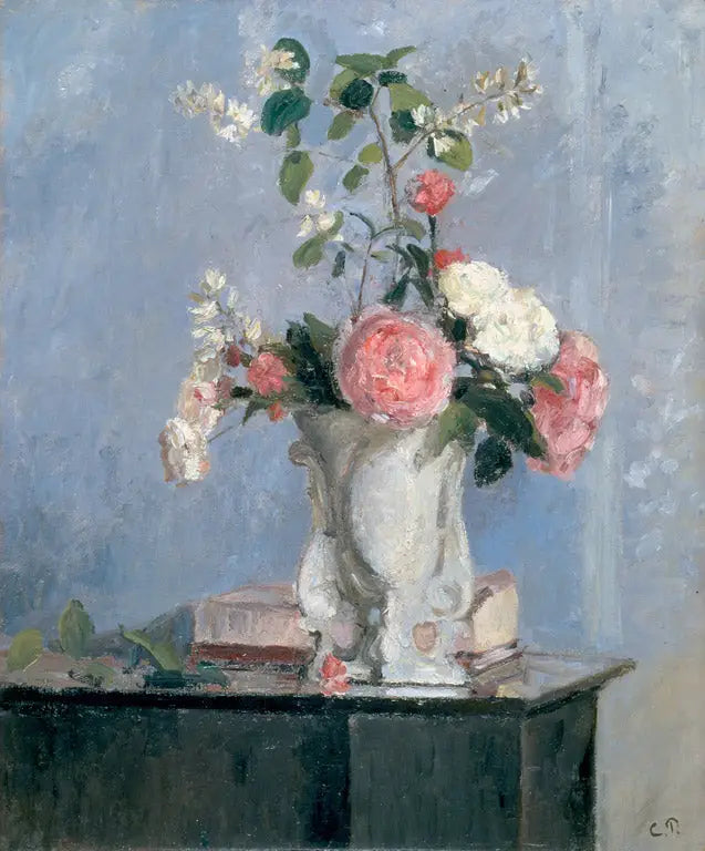 Reproduction du tableau « Bouquet de fleurs - Camille Pissarro » par Alpha Reproduction en peinture à l’huile
