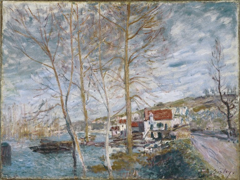 Reproduction du tableau « Inondation à Moret - Alfred Sisley » par Alpha Reproduction en peinture à l’huile