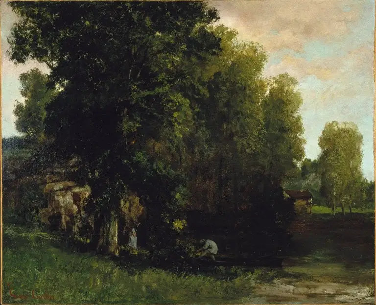 Au bord de l’étang - Gustave Courbet - Alpha Reproduction