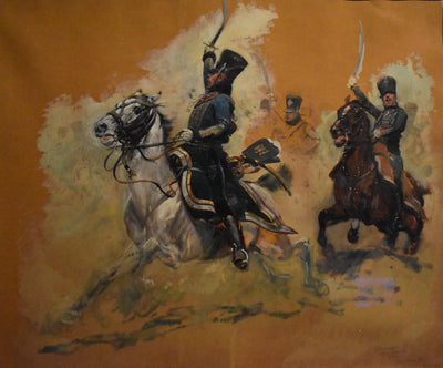 Chargé de hussards du 1er Empire - Édouard Detaille - Alpha Reproduction
