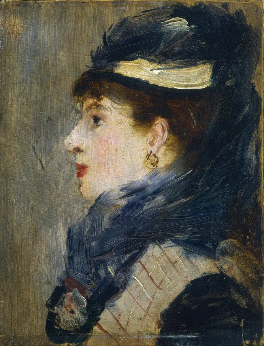 Reproduction du tableau « Tête de femme - Édouard Manet » par Alpha Reproduction en peinture à l’huile