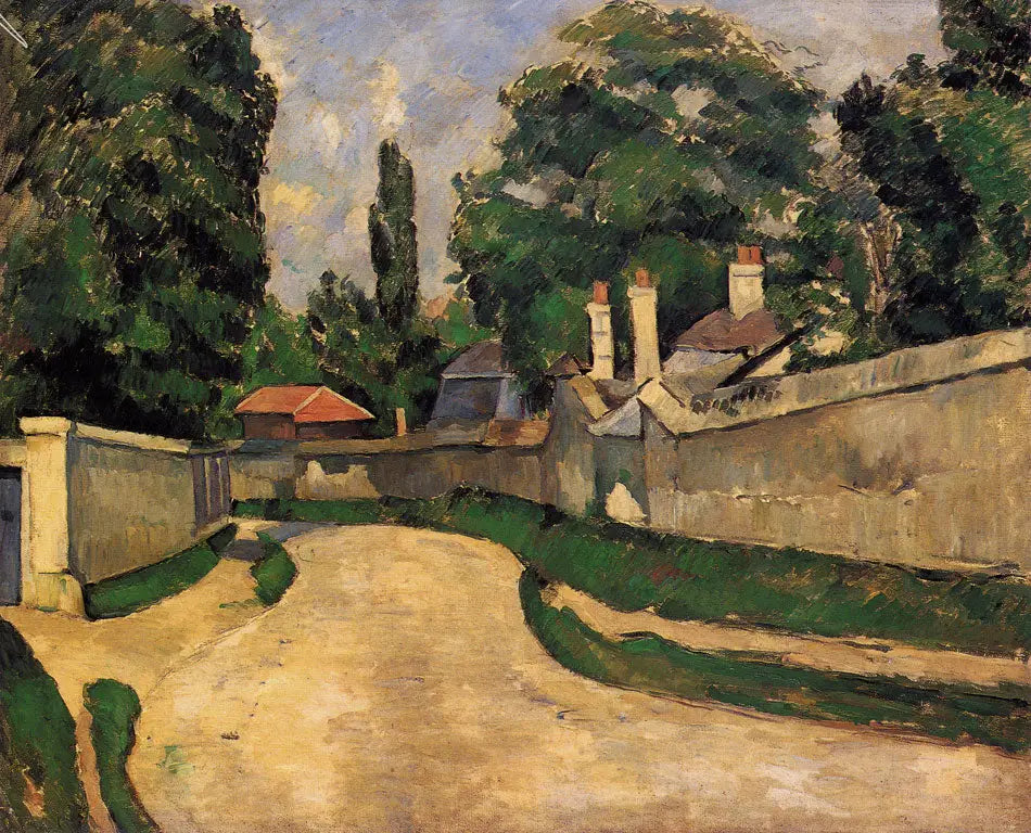 Reproduction du tableau « Maisons au bord d'une route, I - Paul Cézanne » par Alpha Reproduction en peinture à l’huile