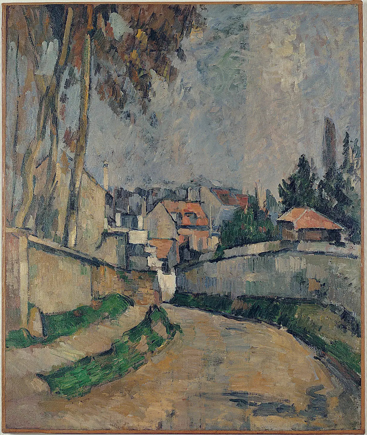 Reproduction du tableau « Maisons au bord d'une route II - Paul Cézanne » par Alpha Reproduction en peinture à l’huile