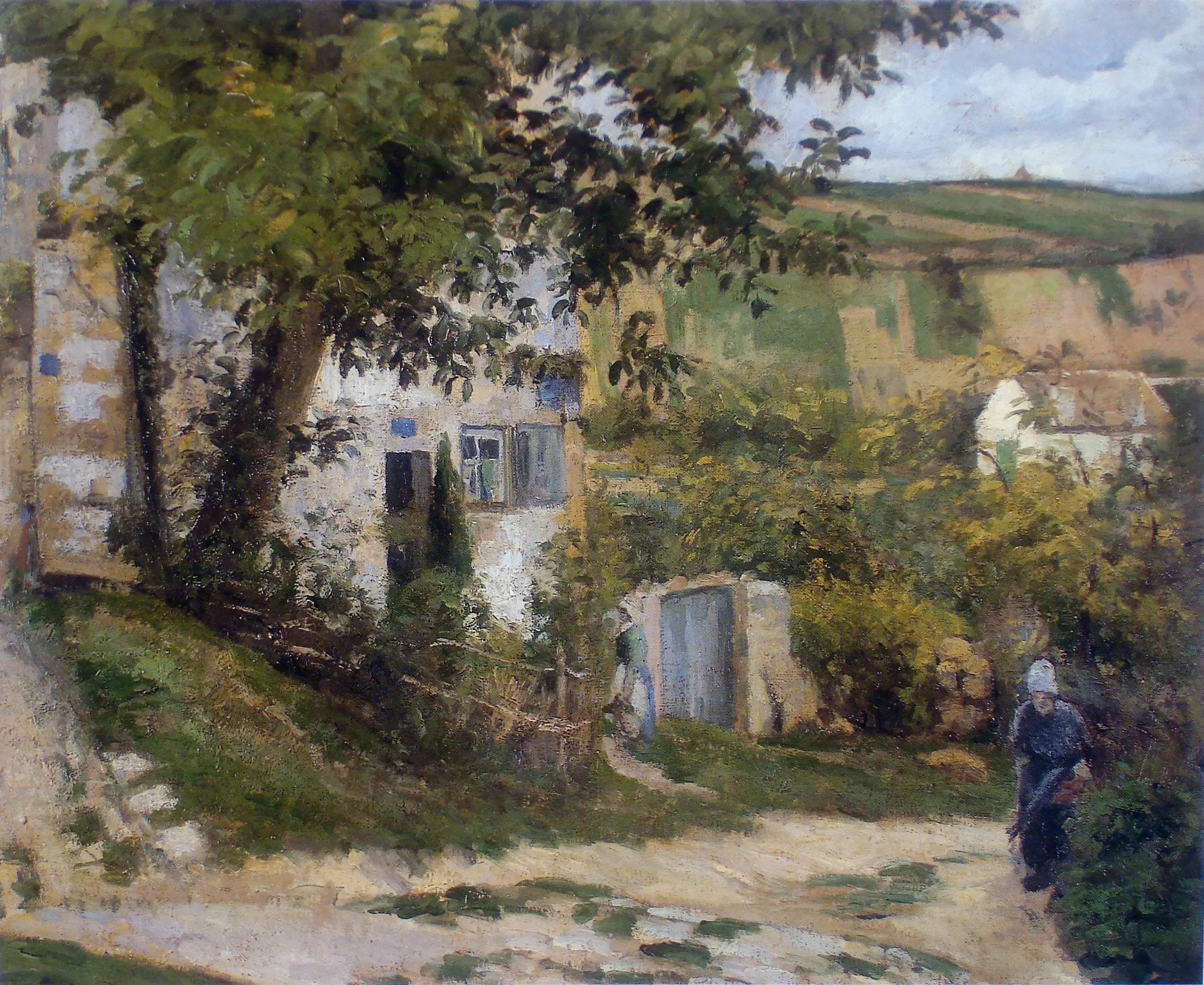 Reproduction du tableau « Chemin à L'Hermitage - Camille Pissarro » par Alpha Reproduction en peinture à l’huile