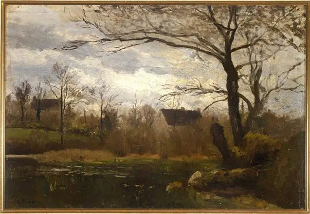 Reproduction du tableau « L'étang de Montfoucault - Camille Pissarro » par Alpha Reproduction en peinture à l’huile