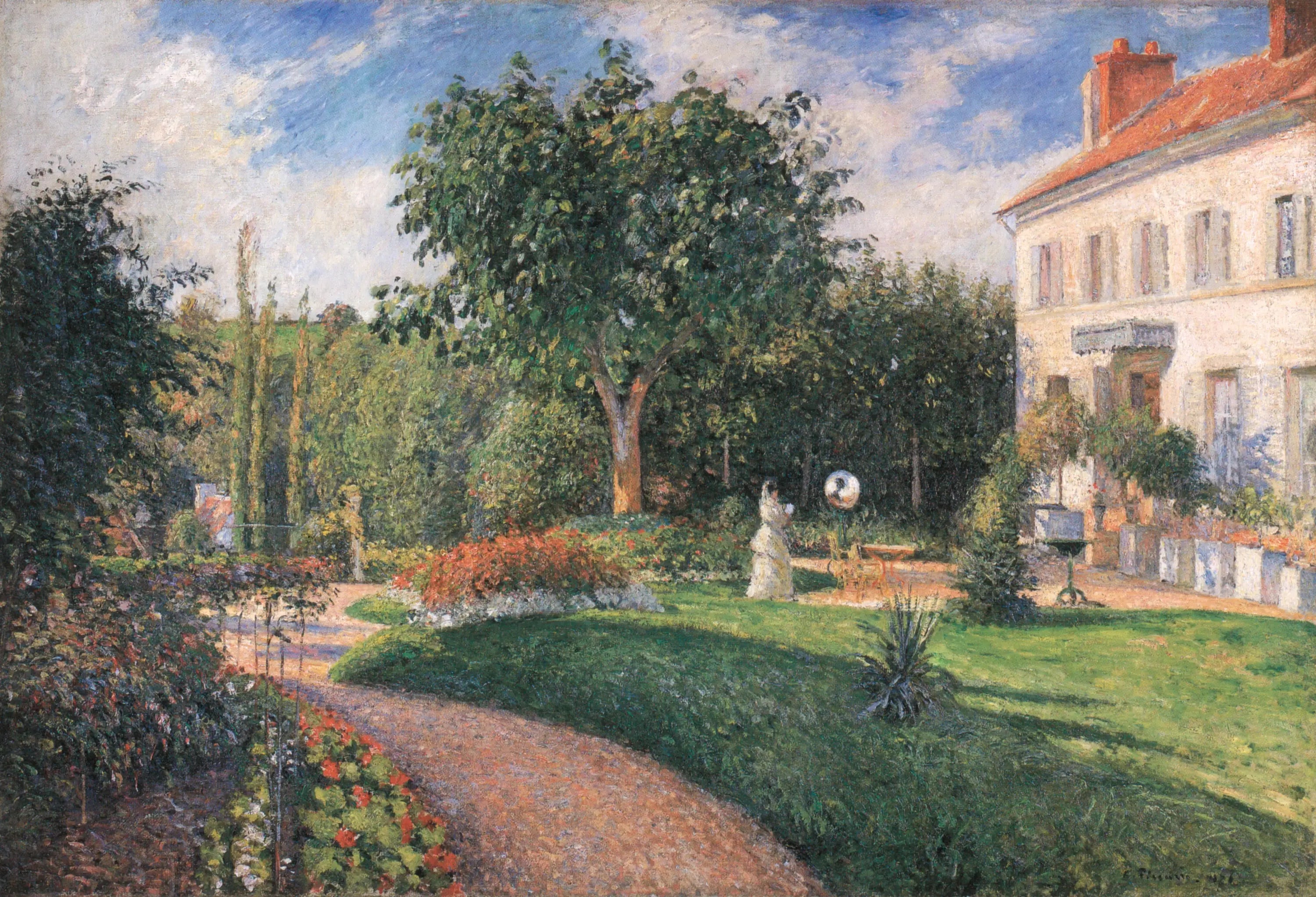 Reproduction du tableau « Jardin des Mathurins, à Pontoise - Camille Pissarro » par Alpha Reproduction en peinture à l’huile