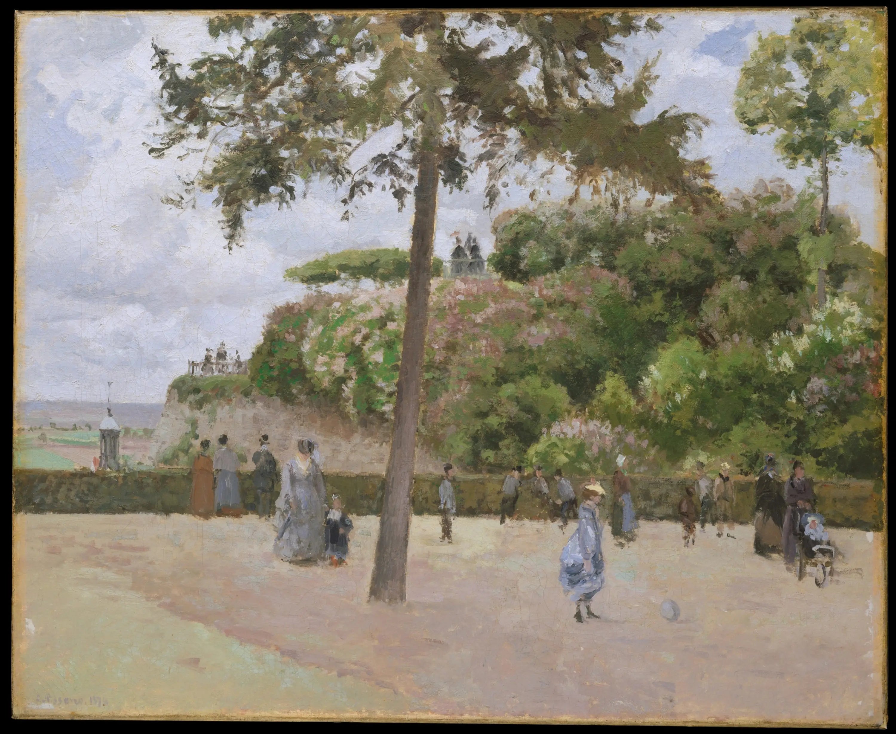 Reproduction du tableau « Le Jardin de la Ville, Pontoise - Camille Pissarro » par Alpha Reproduction en peinture à l’huile