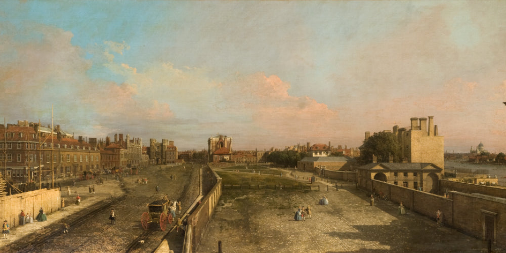 Londres : Whitehall et le Privy Garden, vue vers le nord - Canaletto