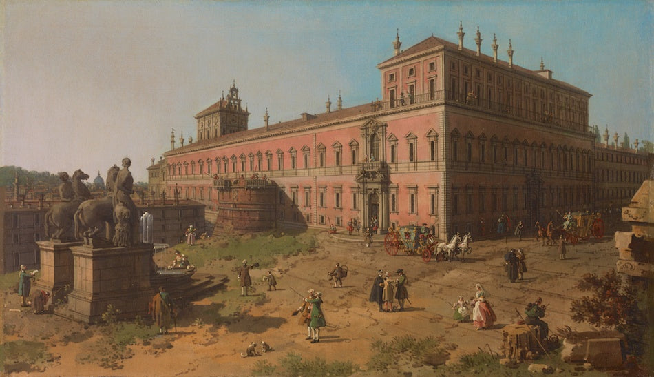 Rome : la Piazza del Quirinale - Canaletto
