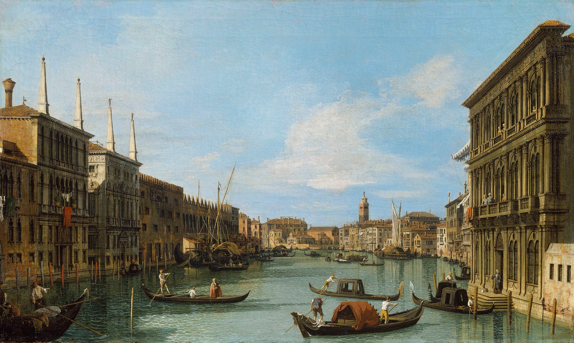 Venise : le Grand Canal du palais Vendramin-Calergi vers San Geremia - Canaletto