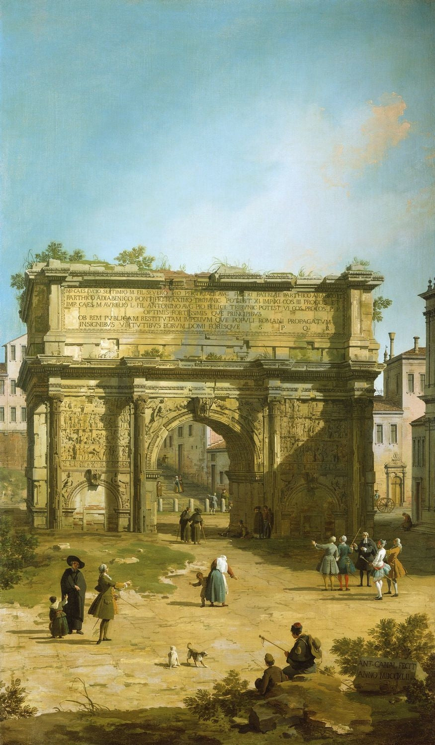 Rome : l'Arc de Septime Sévère - Canaletto