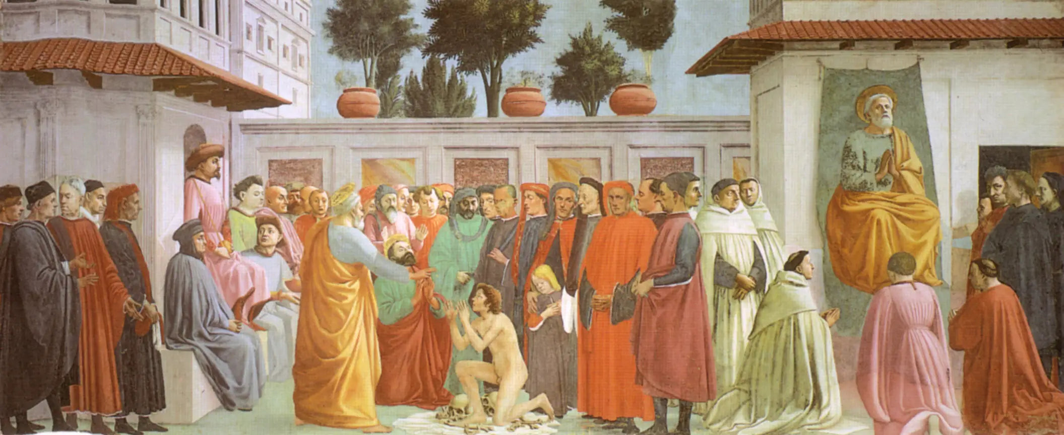 Résurrection du fils de Théophile et saint Pierre en chaire - Masaccio - Alpha Reproduction
