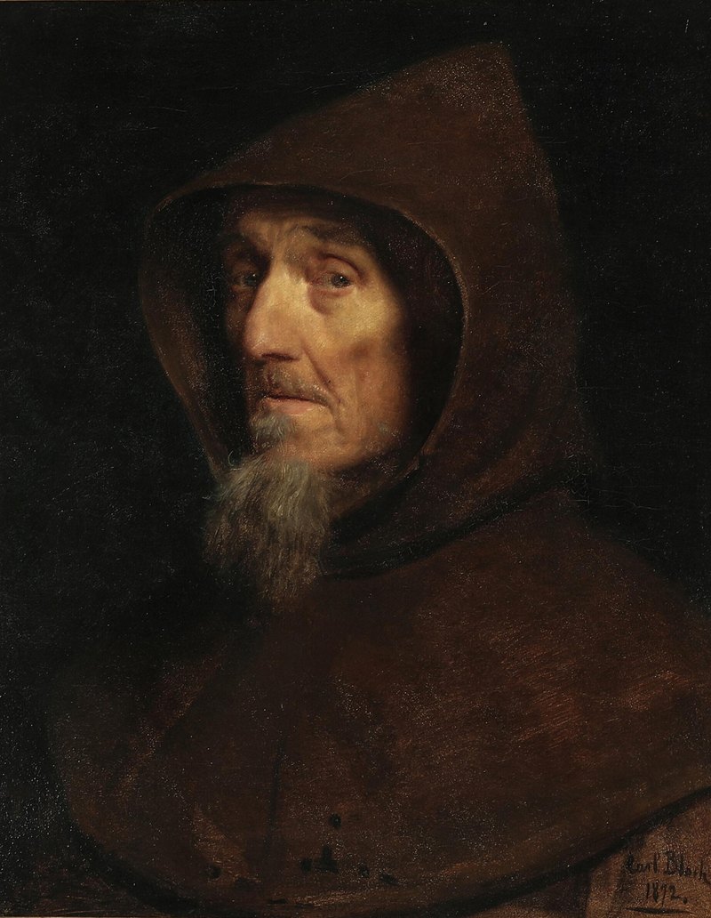 رأس راهب. - كارل هاينريش بلوخ