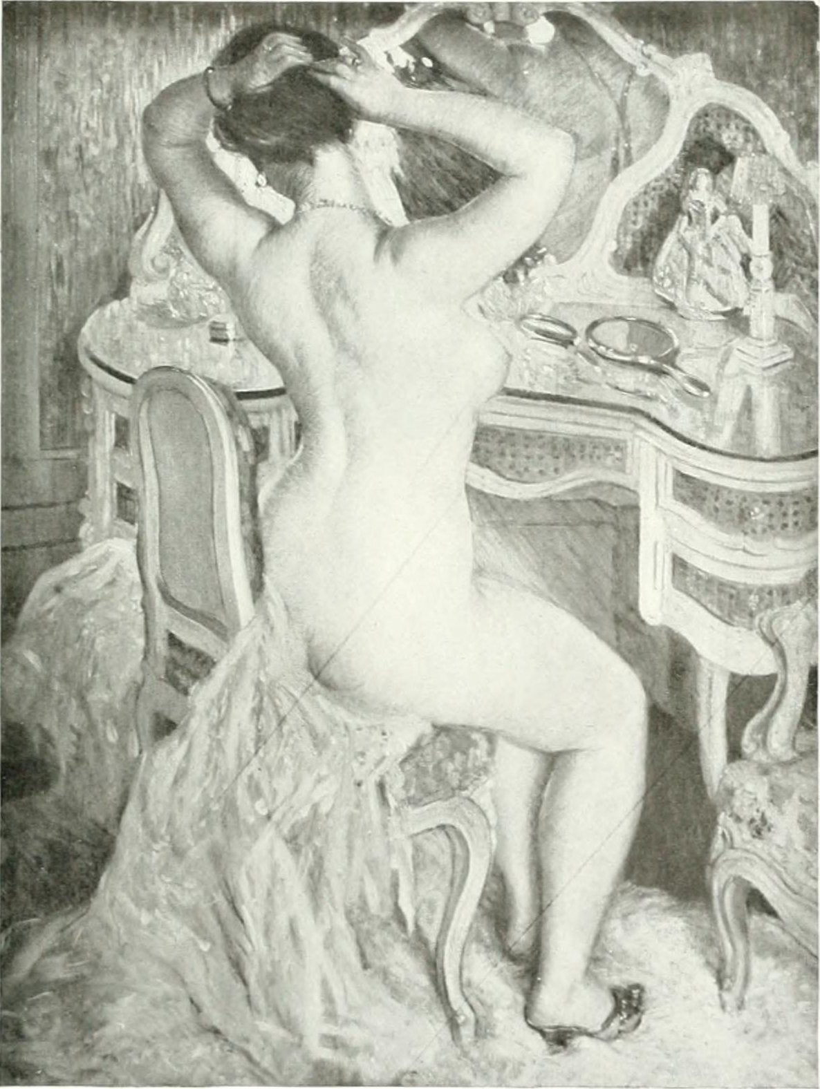 Femme nue à sa toilette - Frederick Carl Frieseke - Alpha Reproduction
