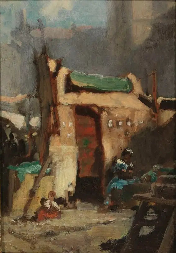 Marché aux puces de Munich - Carl Spitzweg - Alpha Reproduction