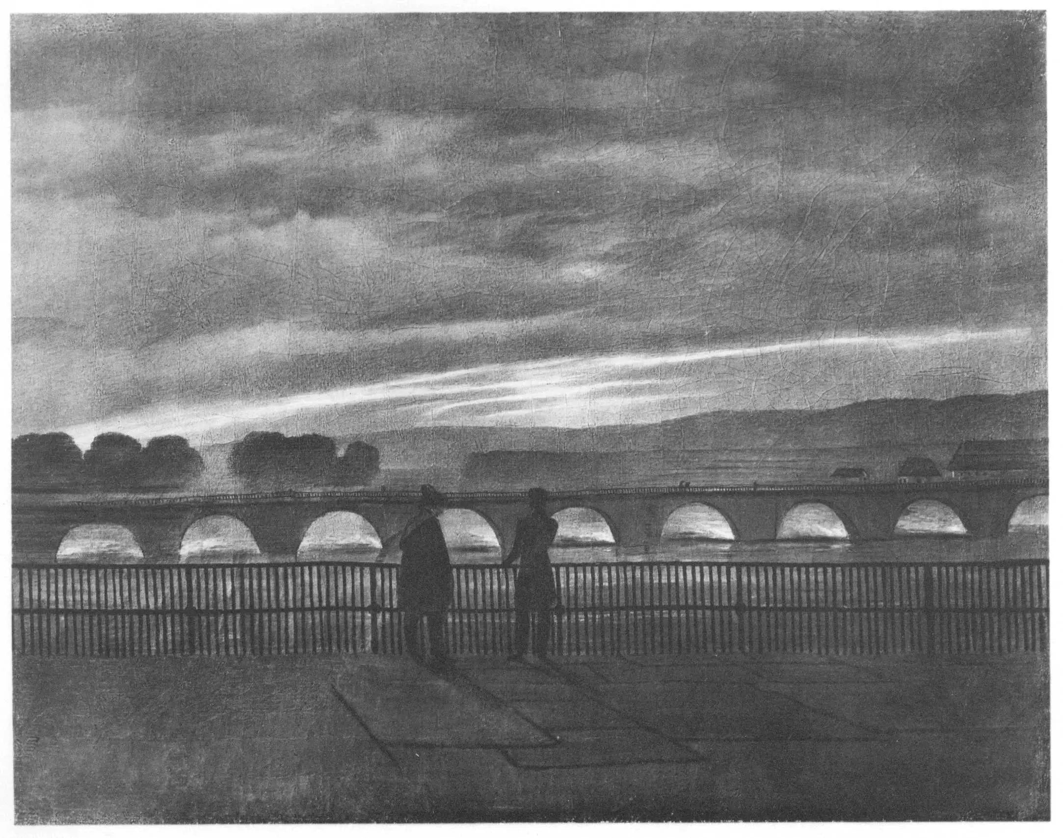 Reproduction du tableau « Le Pont Auguste à Dresde - Caspar David Friedrich » par Alpha Reproduction en peinture à l’huile