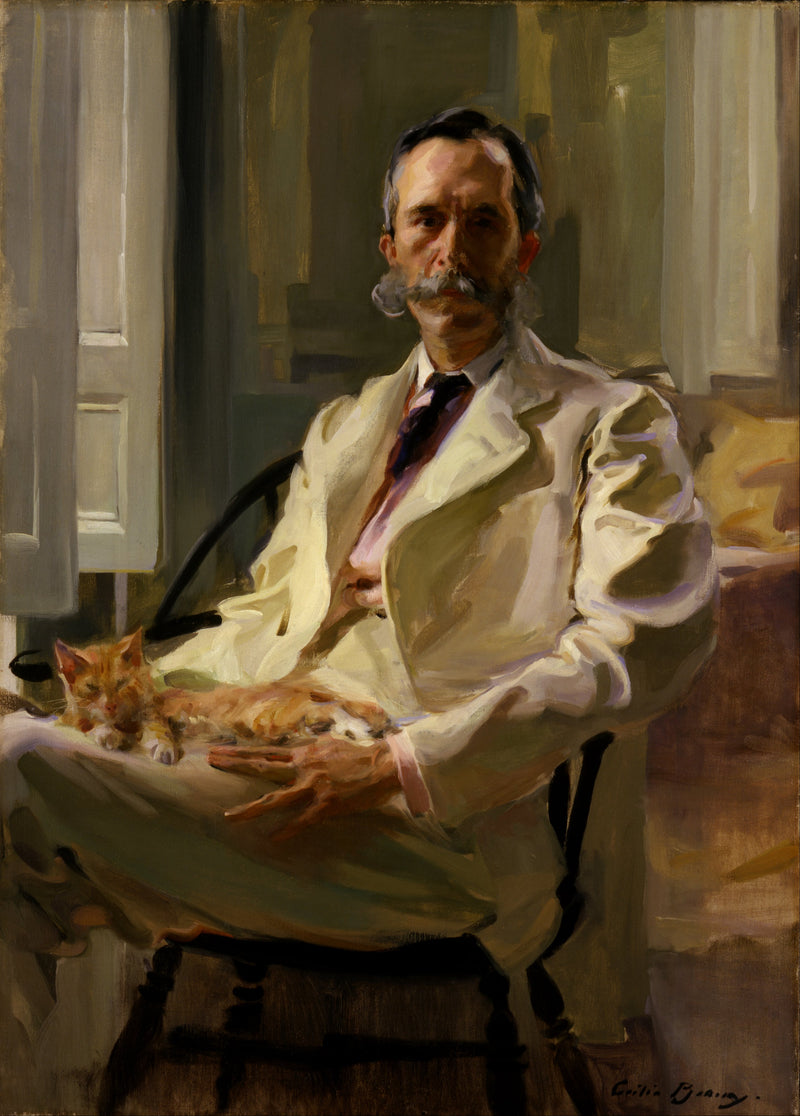 L'homme au chat (Henry Sturgis Drinker) - Cecilia Beaux