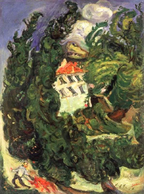 Paysage à l'âne rouge (1922) - Chaim Soutine