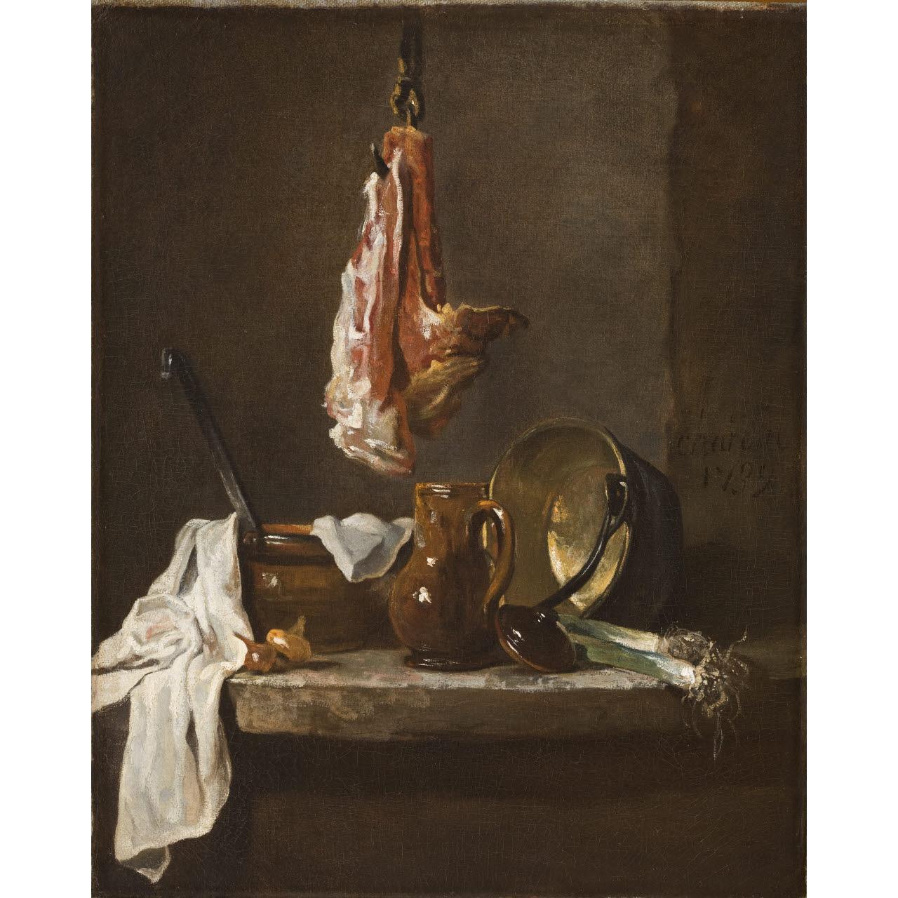Nature morte avec une côte de bœuf - Jean Siméon Chardin