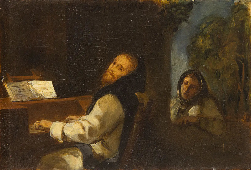 تشارلز الخامس في دير يوسطي - يوجين ديلاكروا