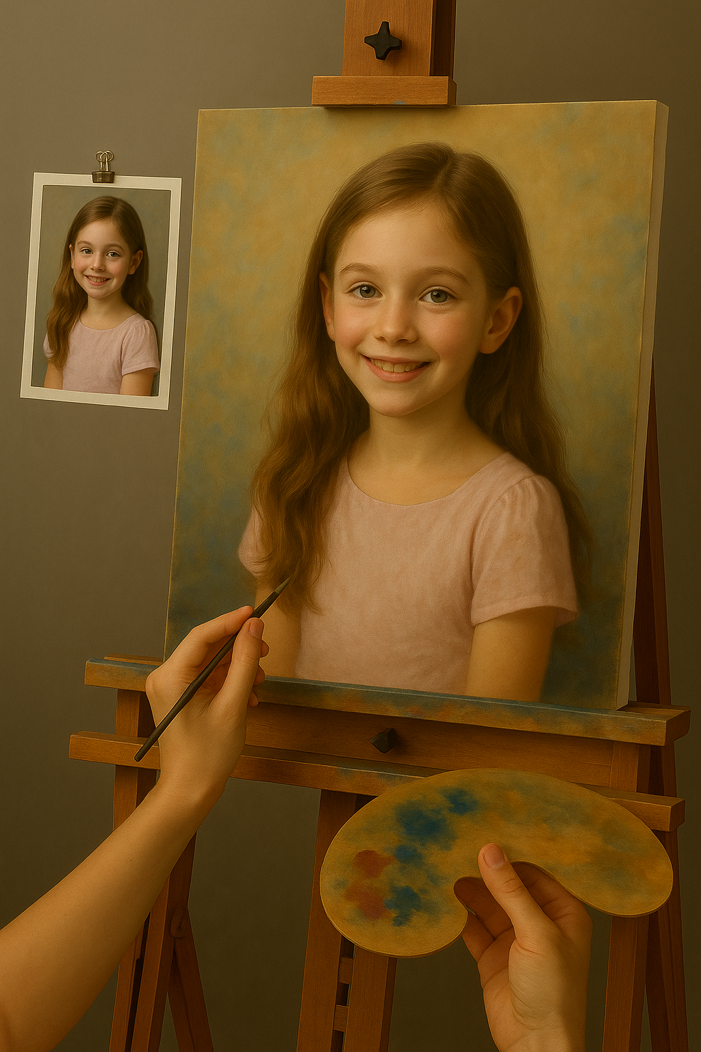 🎨 لوحة مخصصة للأطفال – لوحة زيتية فريدة