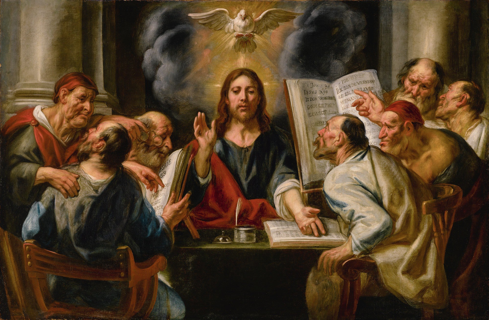Le Christ parmi les pharisiens - Jacob Jordaens