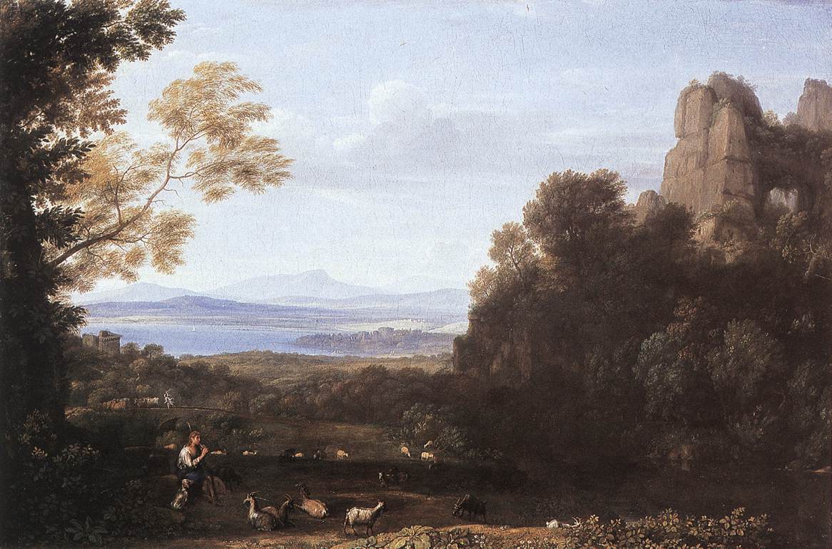 Paysage avec Apollon et Mercure - Claude Lorrain