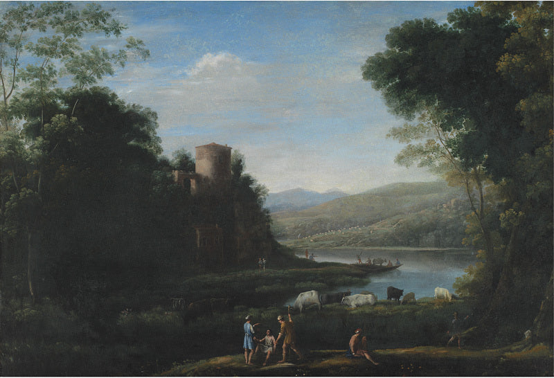 Paysage fluvial avec bergers - Claude Lorrain