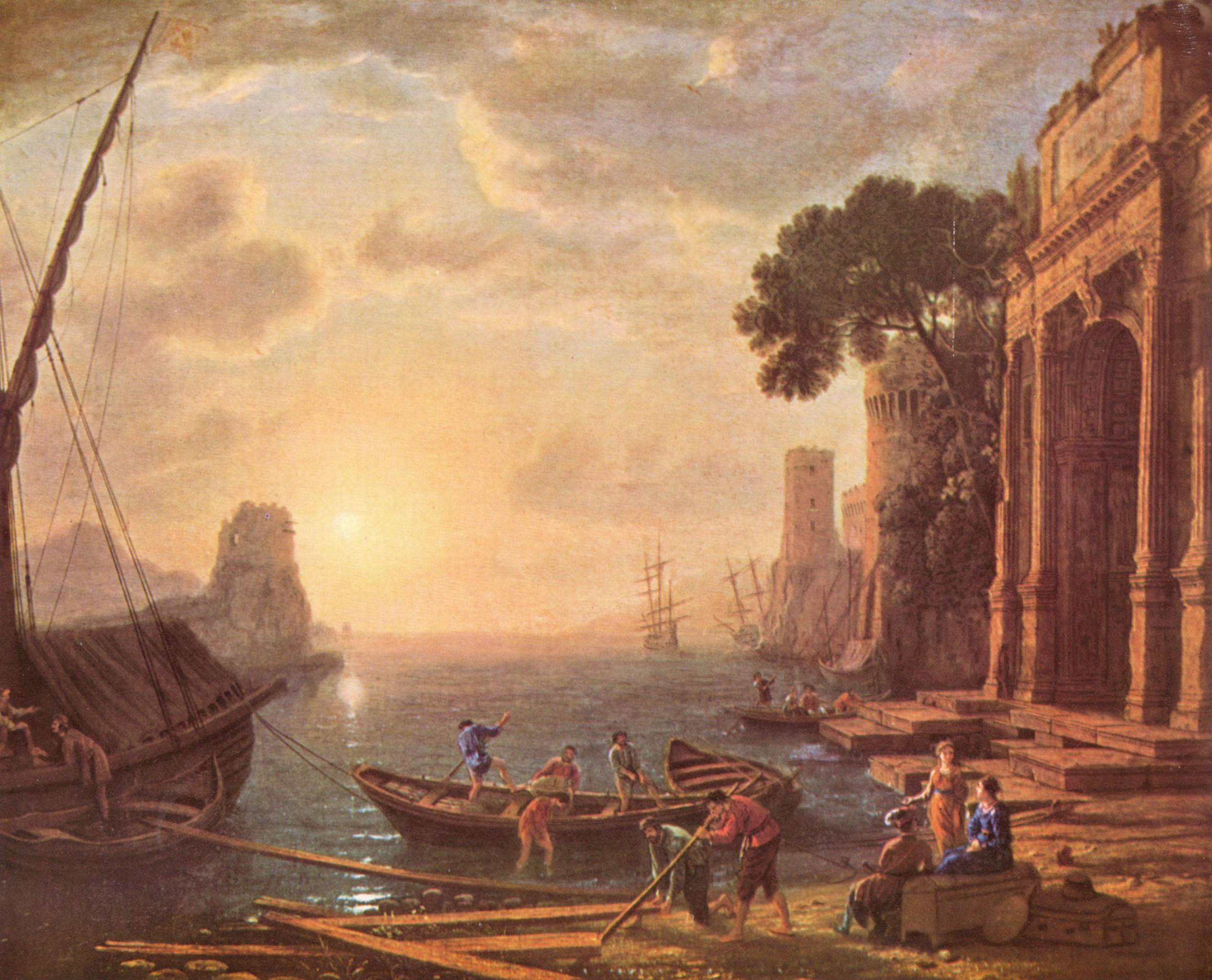 Le Matin dans un port de mer - Claude Lorrain