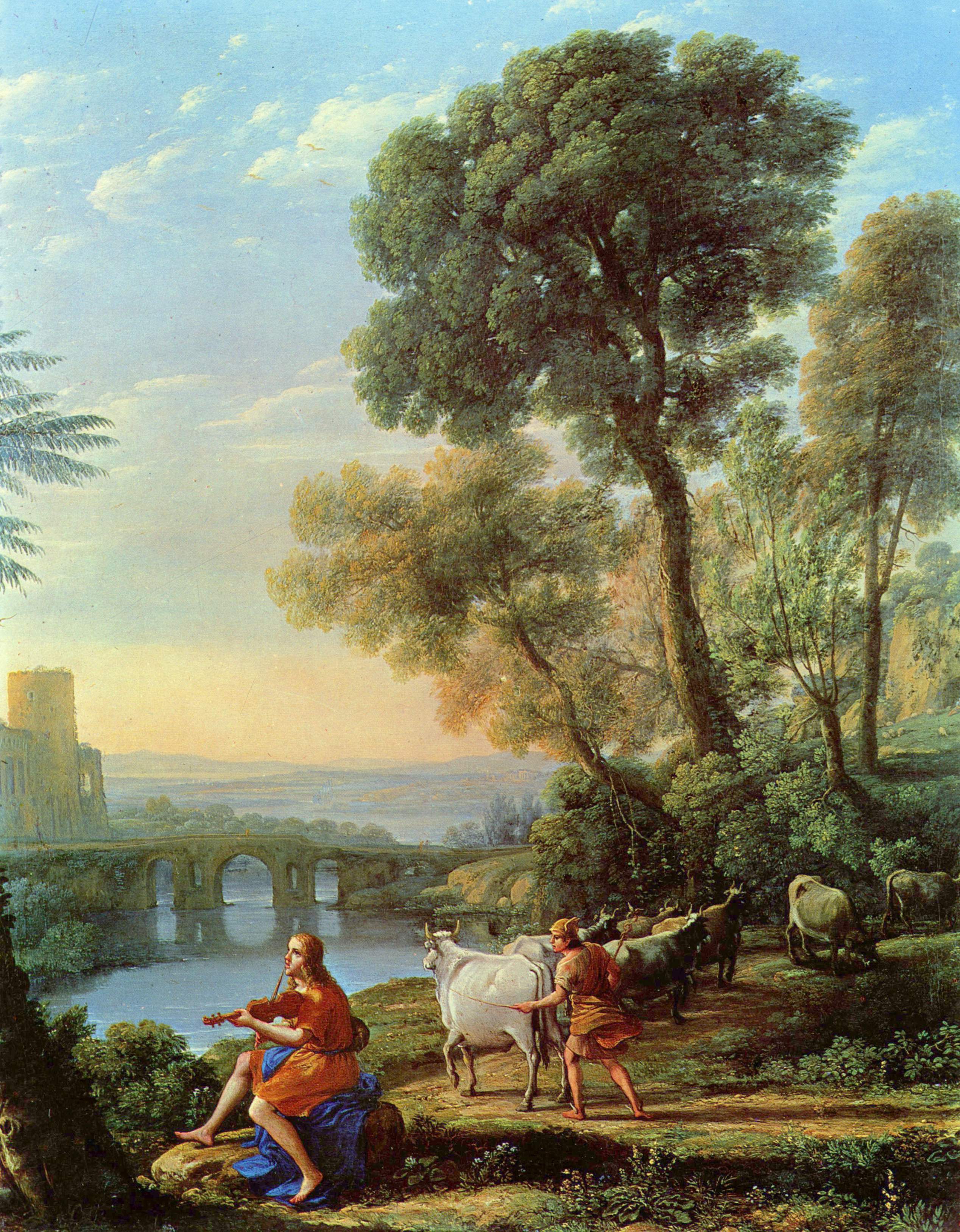 Paysage avec Apollon gardant les troupeaux d’Admetus - Claude Lorrain