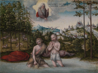 Le baptême du Christ - Lucas Cranach the Elder - Alpha Reproduction