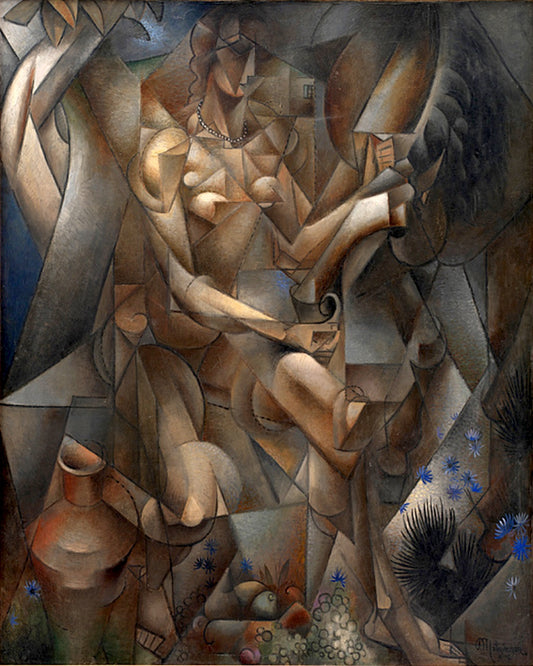 تركيب لـ "La Femme au cheval" – Albert Gleizes (1911–1912)