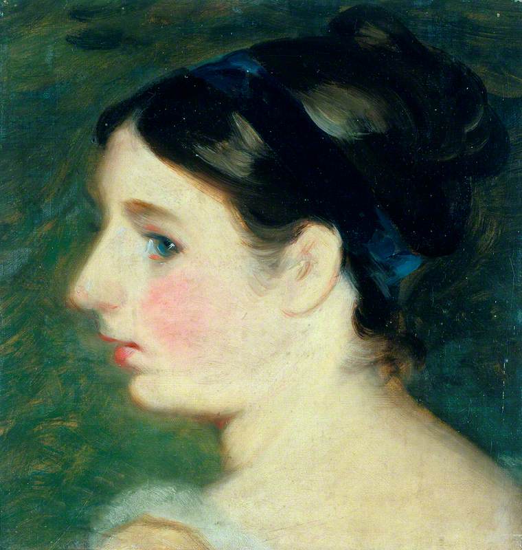 Tête de fille (probablement un portrait de Mary Constable) - John Constable