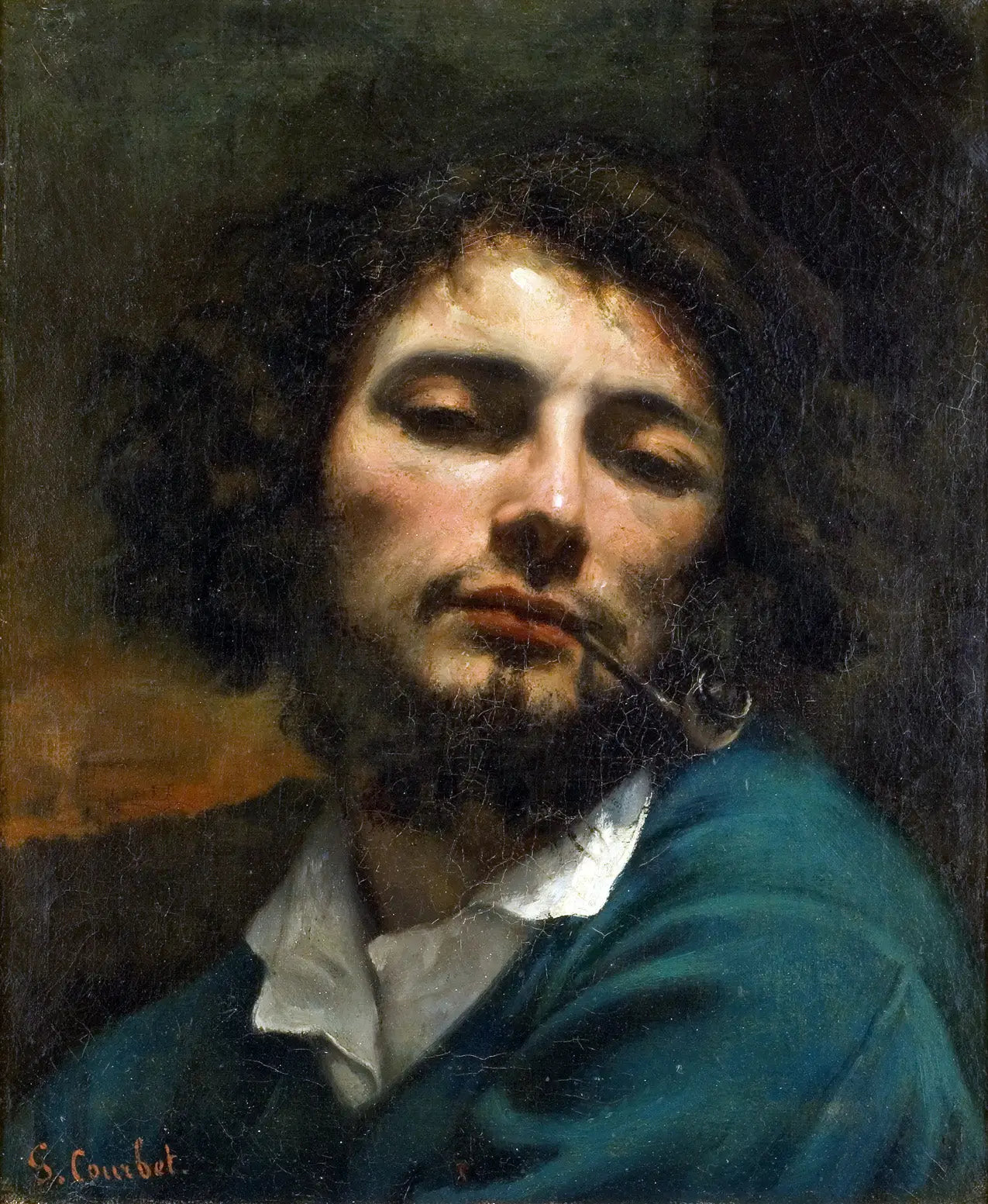 L’Homme à la pipe - Gustave Courbet - Alpha Reproduction