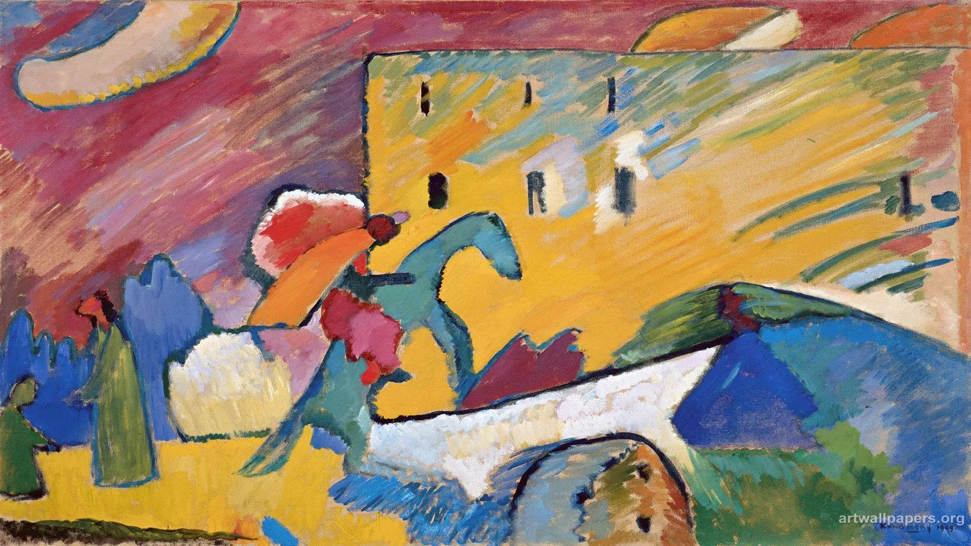 Reproduction du tableau « Improvisation III - Vassily Kandinsky » par Alpha Reproduction en peinture à l’huile