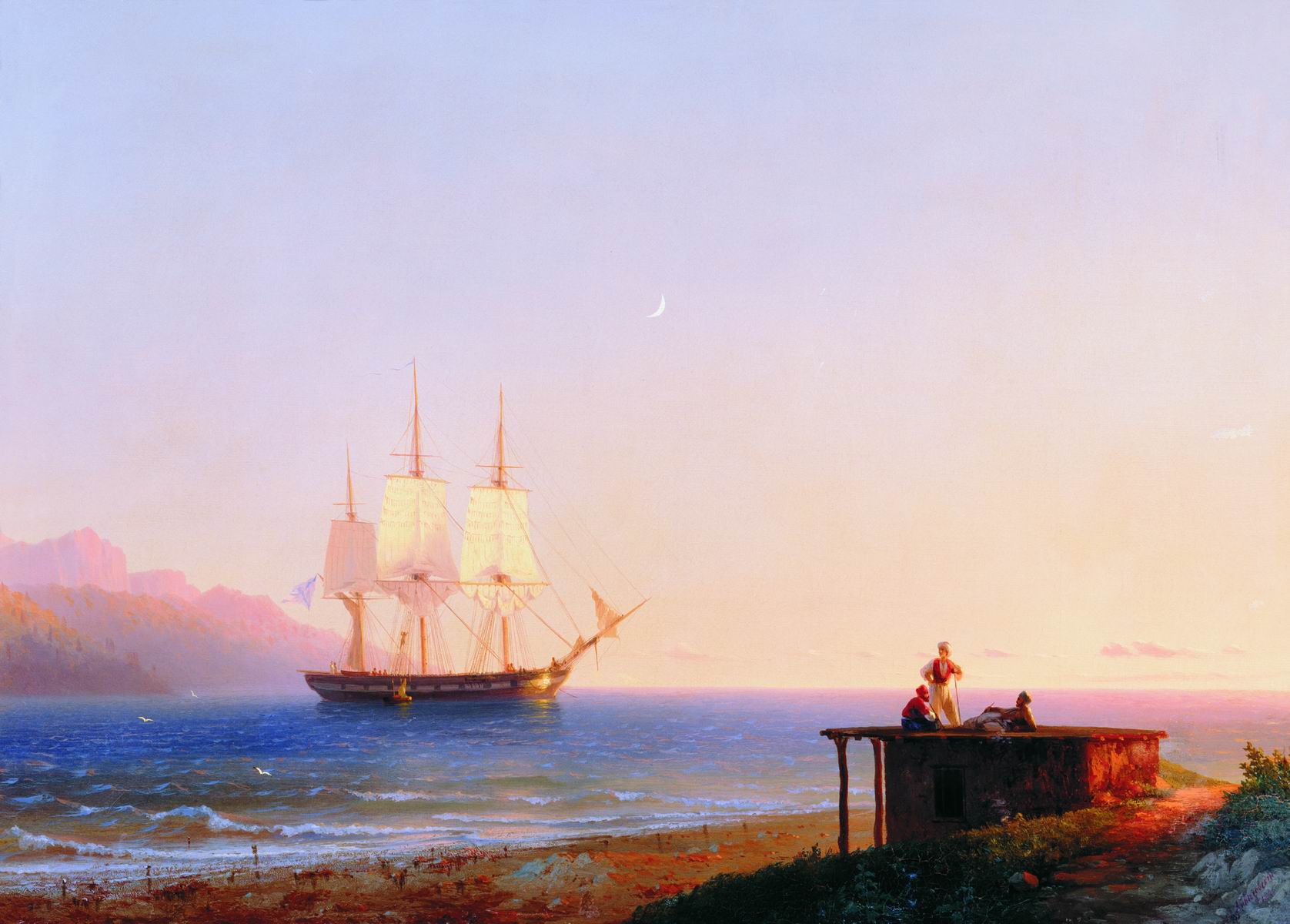 Frégate à la voile - Ivan Aïvazovski